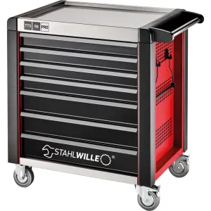 Stahlwille - 98/7 PRO Carrello maxi da officina, 7 cassetti e 6 moduli