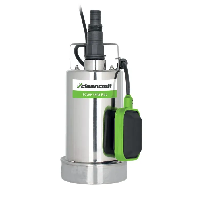 Cleancraft - Pompa a immersione per acque chiare, portata 125 l/min, modello SCWP 3508 FLAT