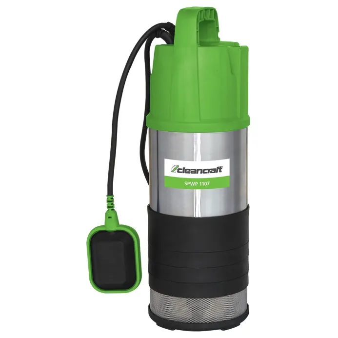 Cleancraft - Pompa centrifuga a immersione multistadio per acque chiare, portata 116 l/min, modello SPWP 1107