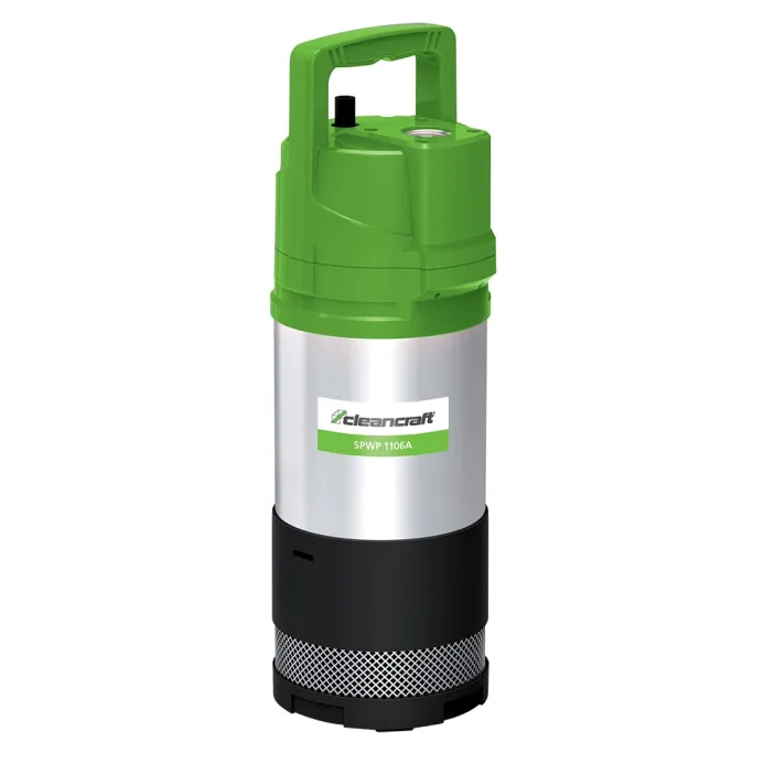 Cleancraft - Pompa centrifuga a immersione multistadio per acque chiare, portata 100 l/min, modello SPWP 1106A