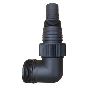 Cleancraft - Adattatore multiplo ad angolo, attacco 1 1/4" per pompe a immersione