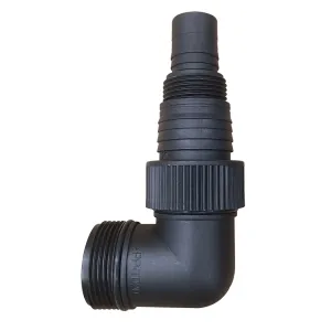 Cleancraft - Adattatore multiplo ad angolo, attacco 1 1/4" per pompe a immersione