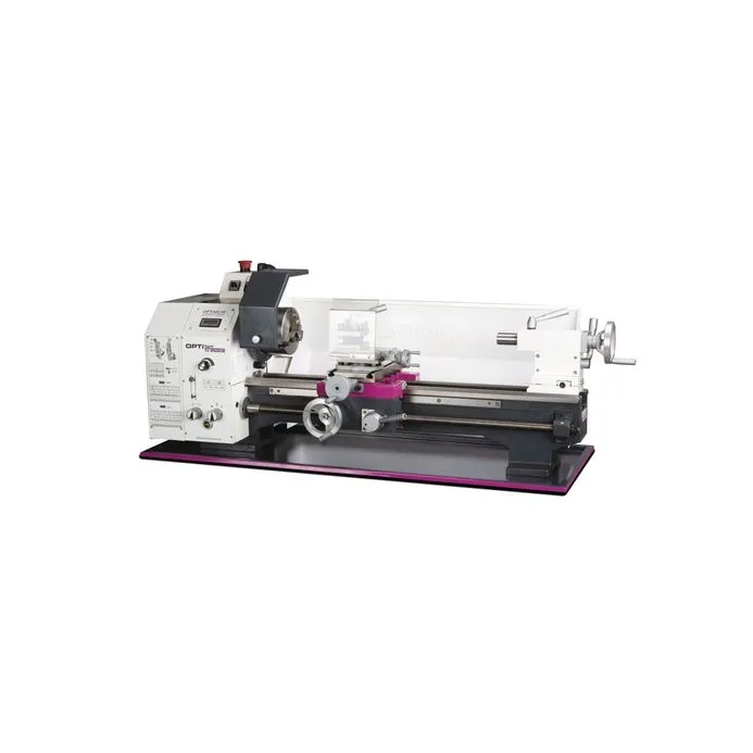 Optimum - Tornio parallelo altezza punte 125 mm, distanza punte 550 mm, 1,1 kW