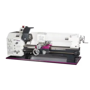 Optimum - Tornio parallelo altezza punte 125 mm, distanza punte 550 mm, 1,1 kW