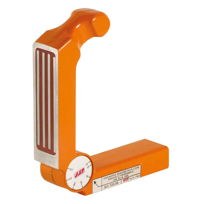 Ltf apparecchiature magnetiche - Squadra magnetica con angolo variabile 130x130x40 mm