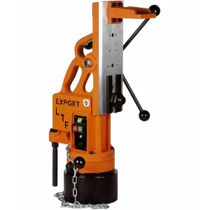 Ltf apparecchiature magnetiche - Supporto base tonda Ø 178 mm per trapano 220V, capacità foratura Ø 32 mm
