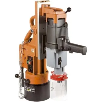 Ltf apparecchiature magnetiche - Supporto base tonda Ø 178 mm con trapano capacità foratura Ø 32 mm