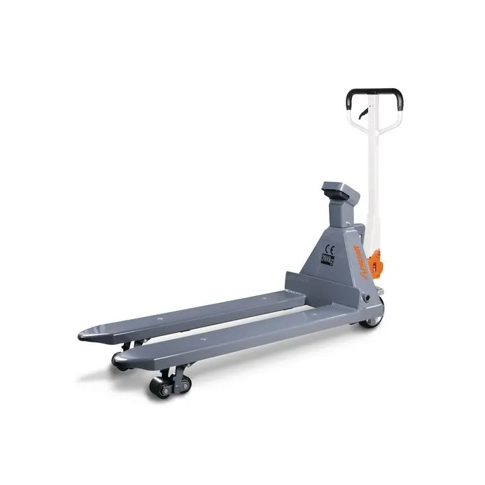 Unicraft - Transpallet con bilancia elettronica, portata 2 t lunghezza forche 1150 mm