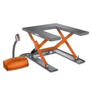 Unicraft - Piattaforma di alzata con tavola ad U, sollevamento max 760 mm