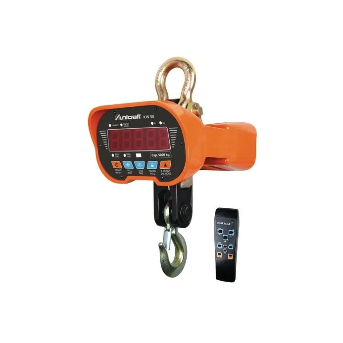 Unicraft - Bilancia elettronica KW 100 per carichi sospesi, portata 10 t