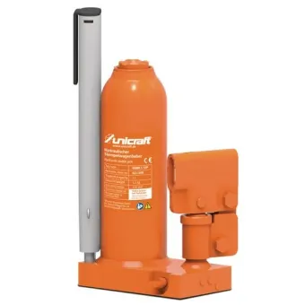 Unicraft - Cric idraulico a bottiglia professionale, portata 5 t