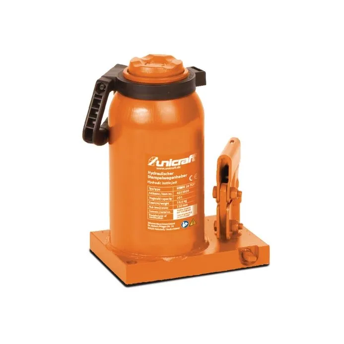 Unicraft - Cric idraulico a bottiglia professionale, portata 20 t