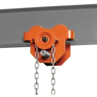 Unicraft - Carrello porta-paranco a catena HFW 1, portata 1 t