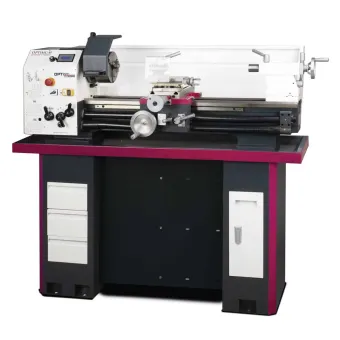 Optimum - Tornio parallelo altezza punte 158 mm, distanza punte 800 mm, 1,5 kW