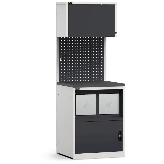 Fami - Modulo con armadio con vano rifiuti, L 714 mm