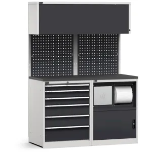 Fami - Modulo con cassettiera e armadio con vano rifiuti,  L1428 mm