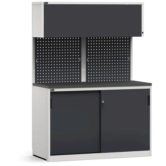 Fami - Modulo con armadio con ante scorrevoli, L1428 mm