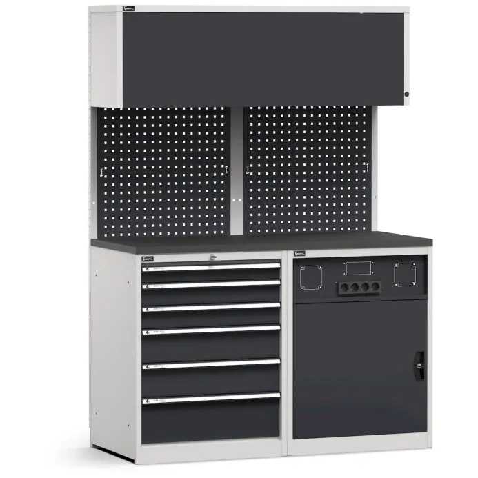 Fami - Modulo con cassettiera e armadio tecnico,  L1428 mm