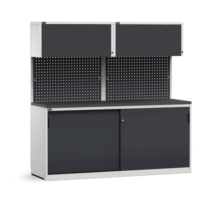 Fami - Modulo con armadio con ante scorrevoli, L2040 mm
