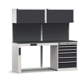Fami - Modulo banco da lavoro con cassettiera, L2040 mm