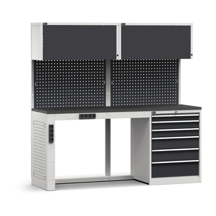 Fami - Modulo banco da lavoro con cassettiera, L2040 mm