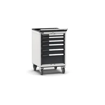 Fami - Armadio con ruote con 6 cassetti 1x50 2x75 2x100 1x200
