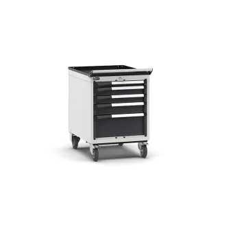 Fami - Armadio con ruote con 5 cassetti 1x50 2x75 1x100 1x200
