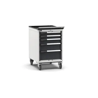 Fami - Armadio con ruote con 5 cassetti 2x75 1x100 1x150 1x200