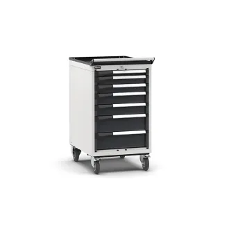 Fami - Armadio con ruote con 7 cassetti 1x50 2x75 2x100 2x150