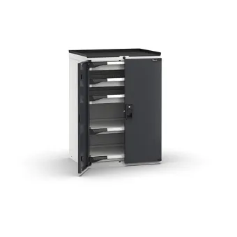 Fami - Armadio con porte con 3 cassetti 3x75 2xPE