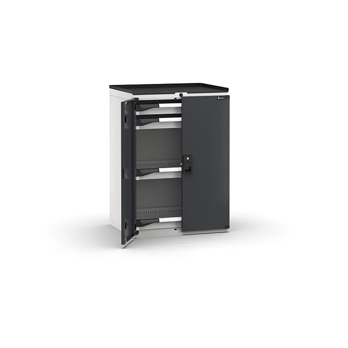 Fami - Armadio con porte con 4 cassetti 4x75
