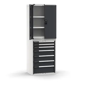 Fami - Armadio con porte con 7 cassetti 3xPR 2x75 1x100 3x150 1x200