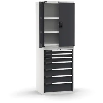 Fami - Armadio con porte con 7 cassetti 3xPR 2x75 1x100 3x150 1x200