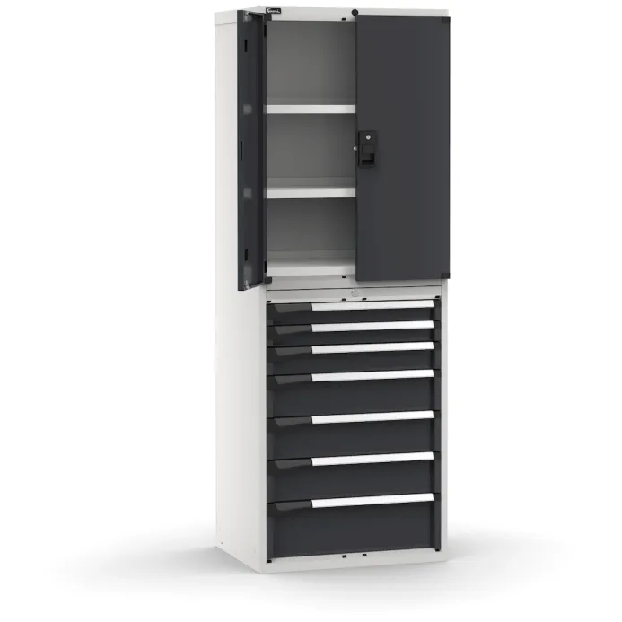Fami - Armadio con porte con 7 cassetti 3xPR 2x75 1x100 3x150 1x200