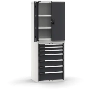 Fami - Armadio con porte con 7 cassetti 3xPR 2x75 1x100 3x150 1x200