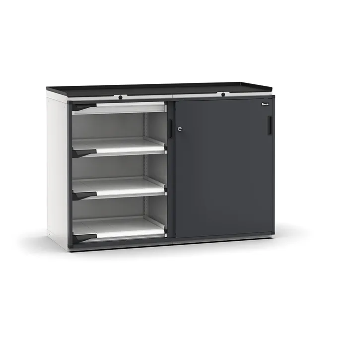 Fami - Armadio con porte scorrevoli con 2 cassetti 2x75 6xPE