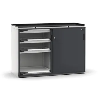Fami - Armadio con porte scorrevoli con 6 cassetti 6x75 2xPE