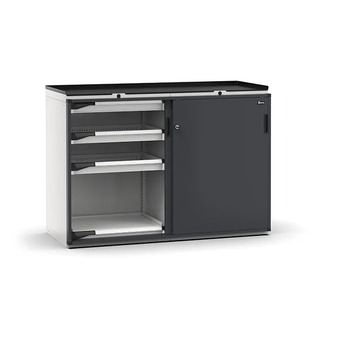 Fami - Armadio con porte scorrevoli con 6 cassetti 6x75 2xPE