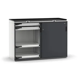 Fami - Armadio con porte scorrevoli con 4 cassetti 4x75 4xPE