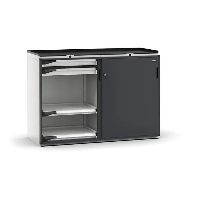 Fami - Armadio con porte scorrevoli con 4 cassetti 4x75 4xPE