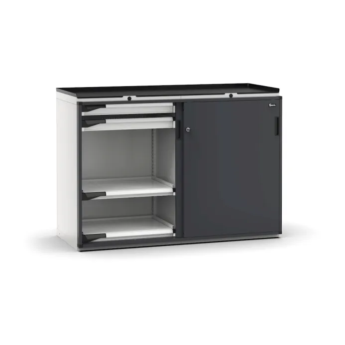 Fami - Armadio con porte scorrevoli con 4 cassetti 4x75 4xPE