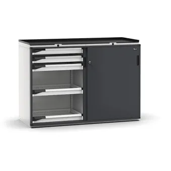 Fami - Armadio con porte scorrevoli con 10 cassetti 10x75