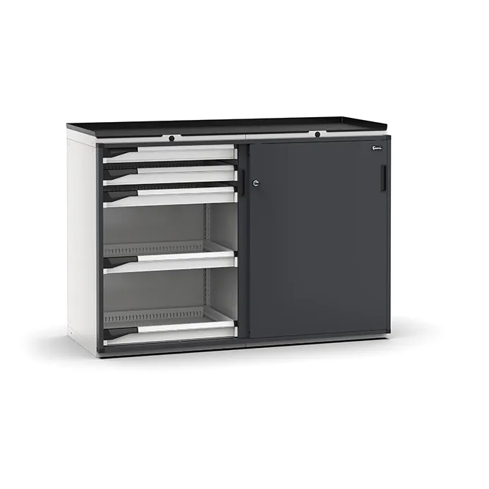 Fami - Armadio con porte scorrevoli con 10 cassetti 10x75