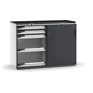 Fami - Armadio con porte scorrevoli con 10 cassetti 10x75
