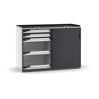 Fami - Armadio con porte scorrevoli con 10 cassetti 10x75