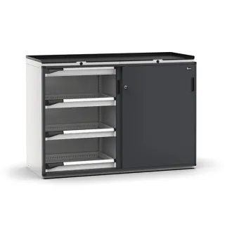 Fami - Armadio con porte scorrevoli con 8 cassetti 8x75