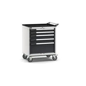 Fami - Armadio con ruote con 5 cassetti 2x75 2x100 1x250