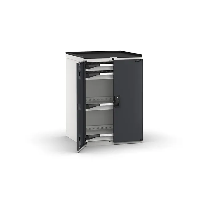 Fami - Armadio con porte con 4 cassetti 4x75