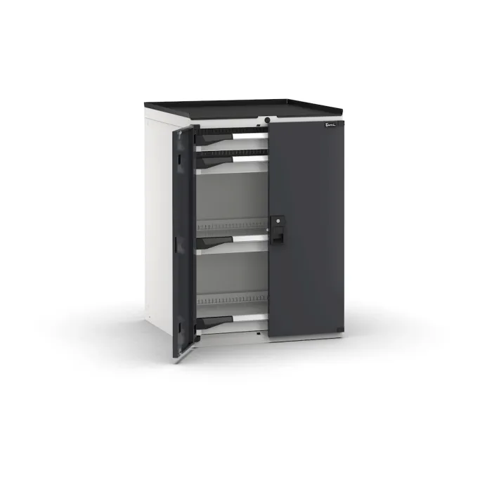 Fami - Armadio con porte con 4 cassetti 4x75