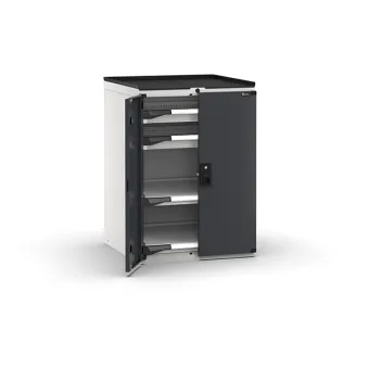 Fami - Armadio con porte con 2 cassetti 2x75 2xPE